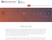 Tablet Screenshot of digitalanalystteam.com